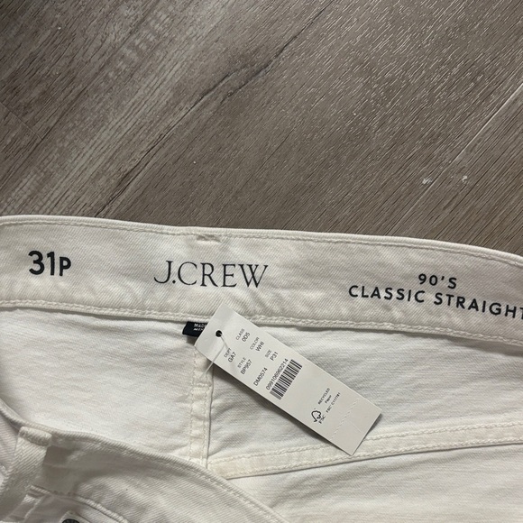 J. Crew Women's White Straight Leg Jeans. NWT. new with tags. - Picture 3 of 4